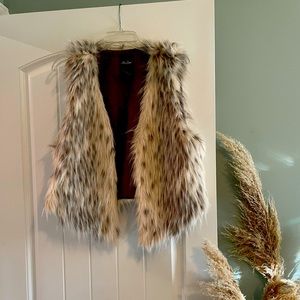Faux fur vest